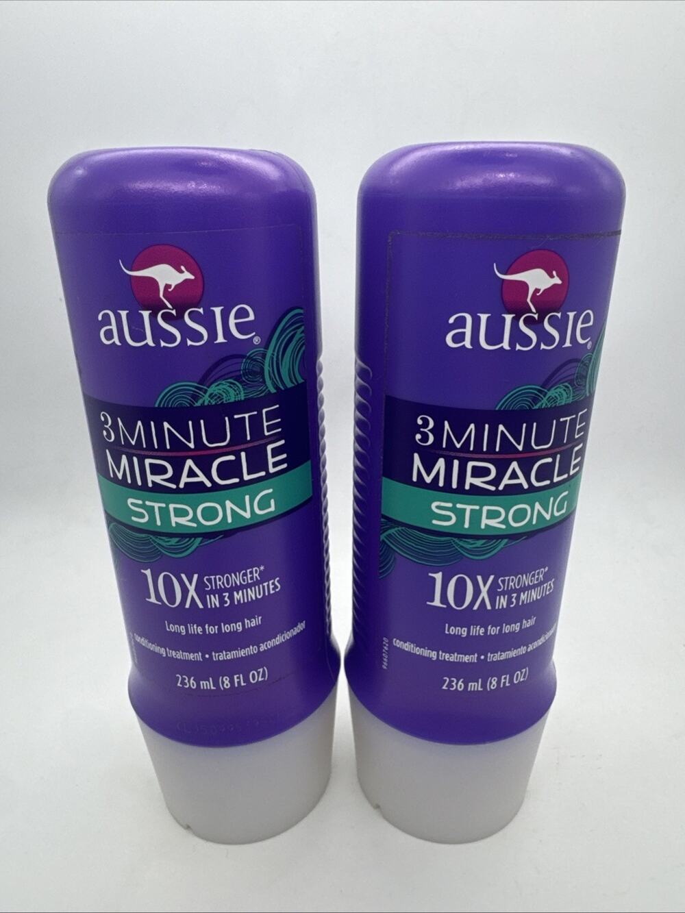 Aussie 3 Minute Miracle Deep Conditioner Apricot Macadamia Oil 8 fl oz Lot of 2